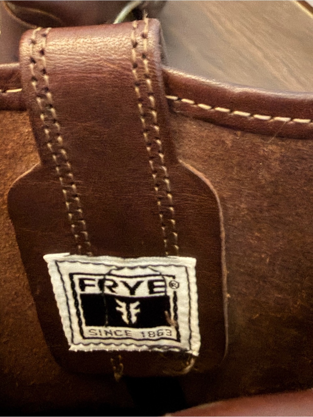 Frye Brown Leather Harness Heeled Boot - Picture 4 of 5